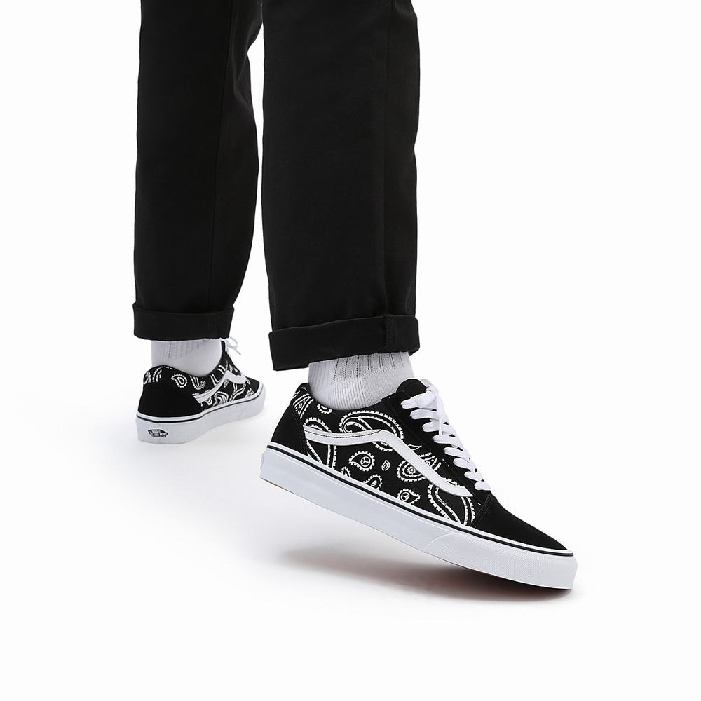 Tenis Vans Peace Paisley Old Skool Hombre Negras | YCW972043