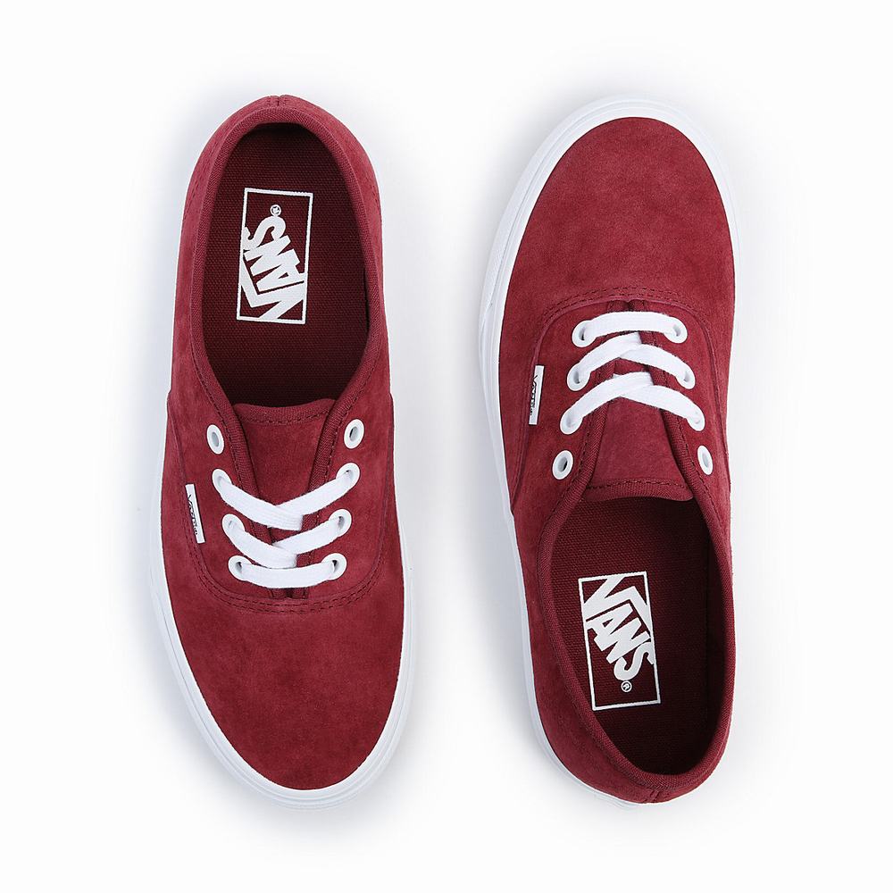 Tenis Vans Pig Suede Authentic Hombre Rojas | JAH062385