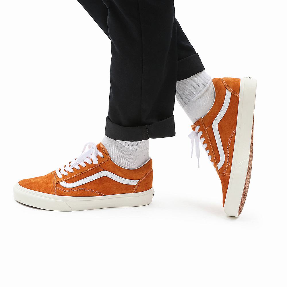 Tenis Vans Pig Suede Old Skool Hombre Naranjas | XCV231480