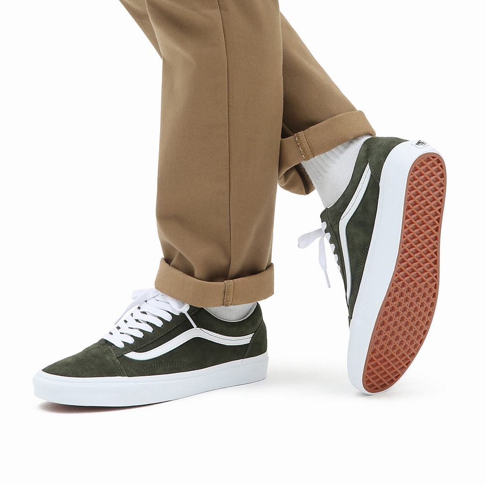 Tenis Vans Pig Suede Old Skool Hombre Verde | HLM103429