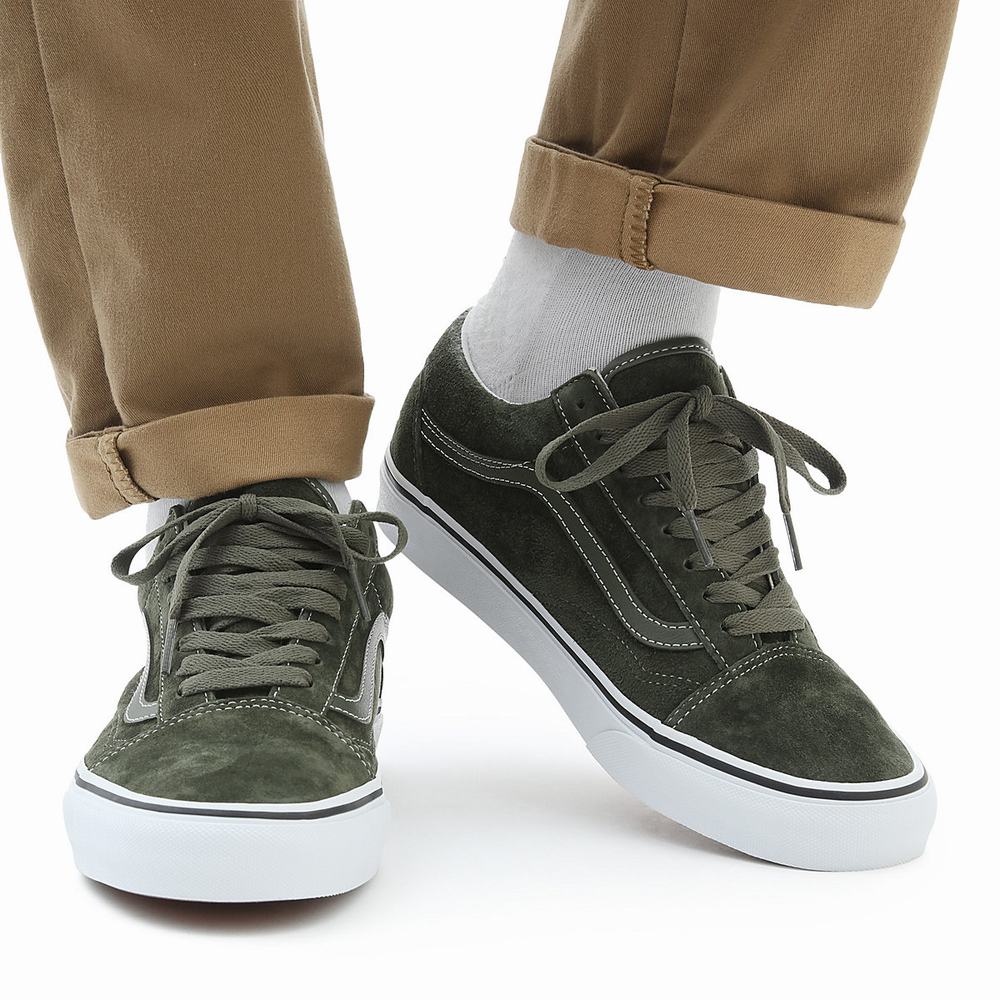 Tenis Vans Pig Suede Old Skool Hombre Verde | RLW019374