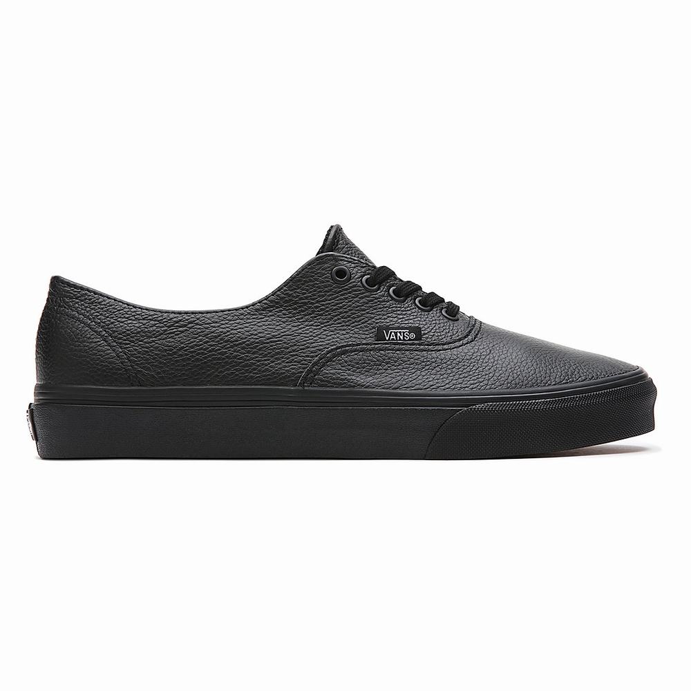 Tenis Vans Premium Leather Authentic Decon Mujer Negras | AGF742309