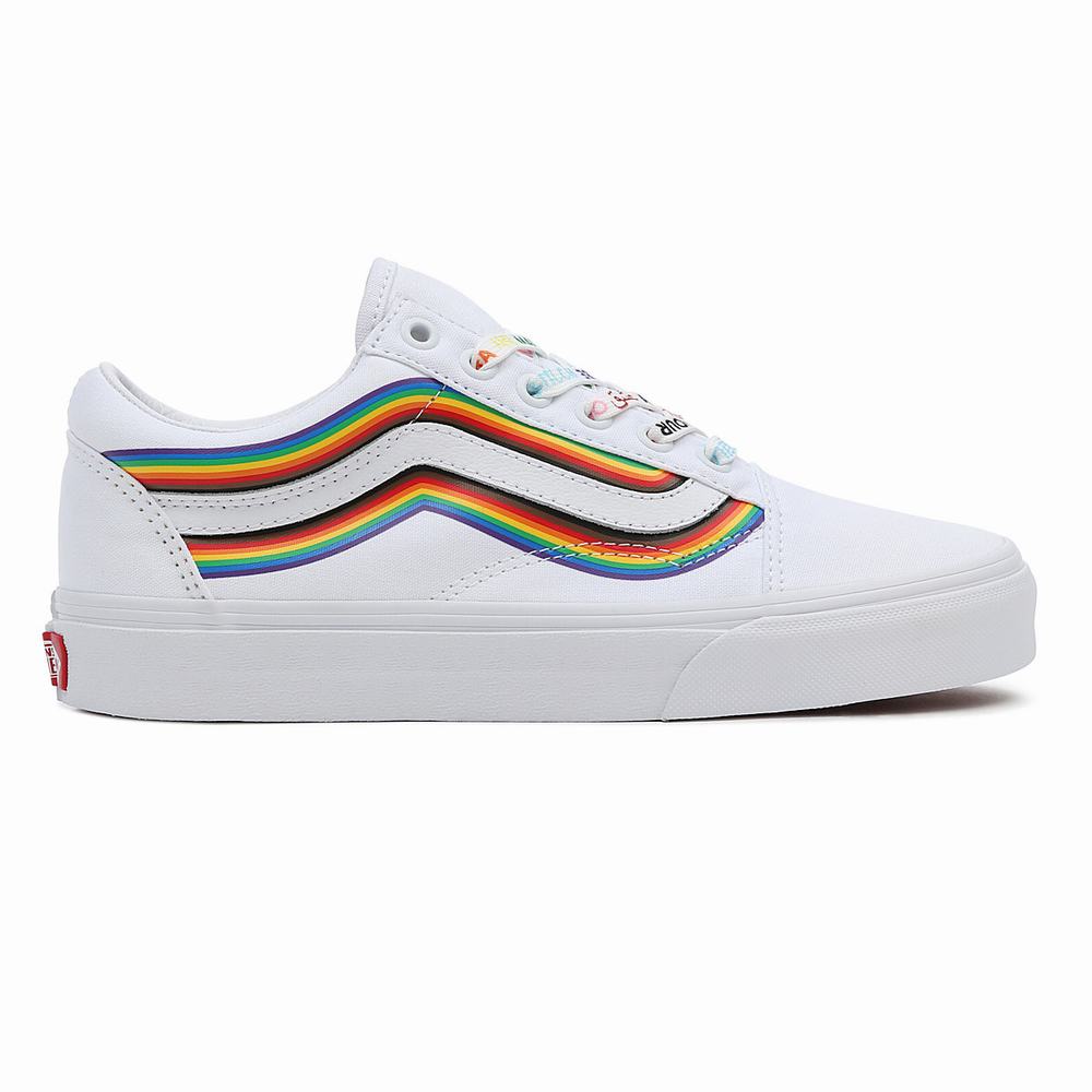 Tenis Vans Pride Old Skool Hombre Blancas | NBP537841