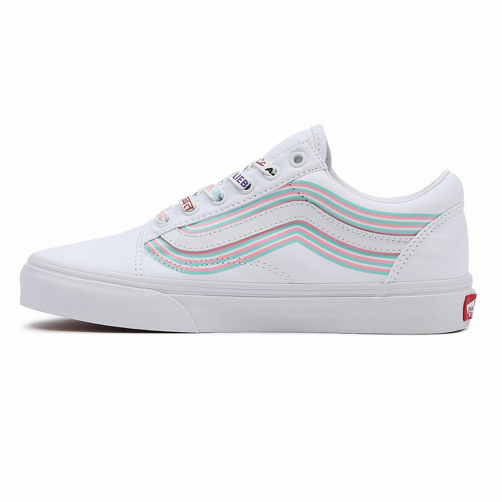 Tenis Vans Pride Old Skool Hombre Blancas | NBP537841