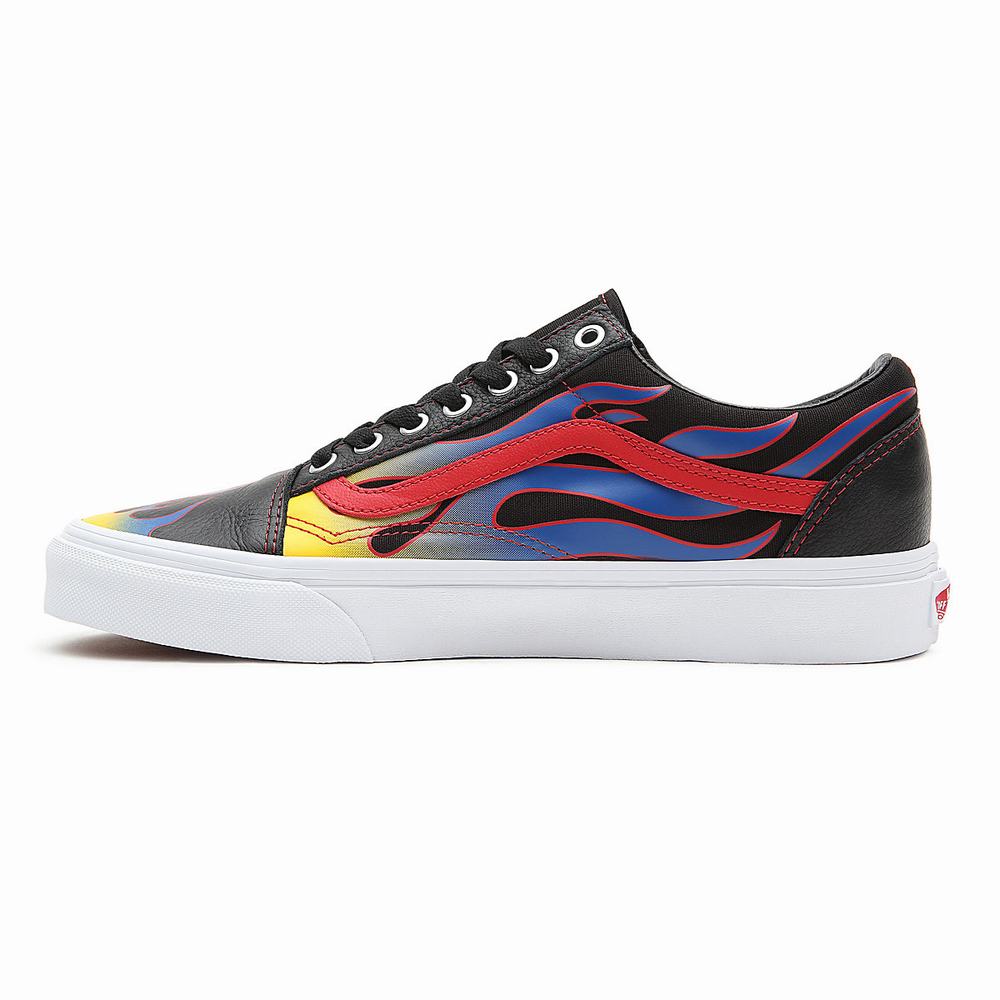 Tenis Vans Racer Old Skool Hombre Negras | IAU237094