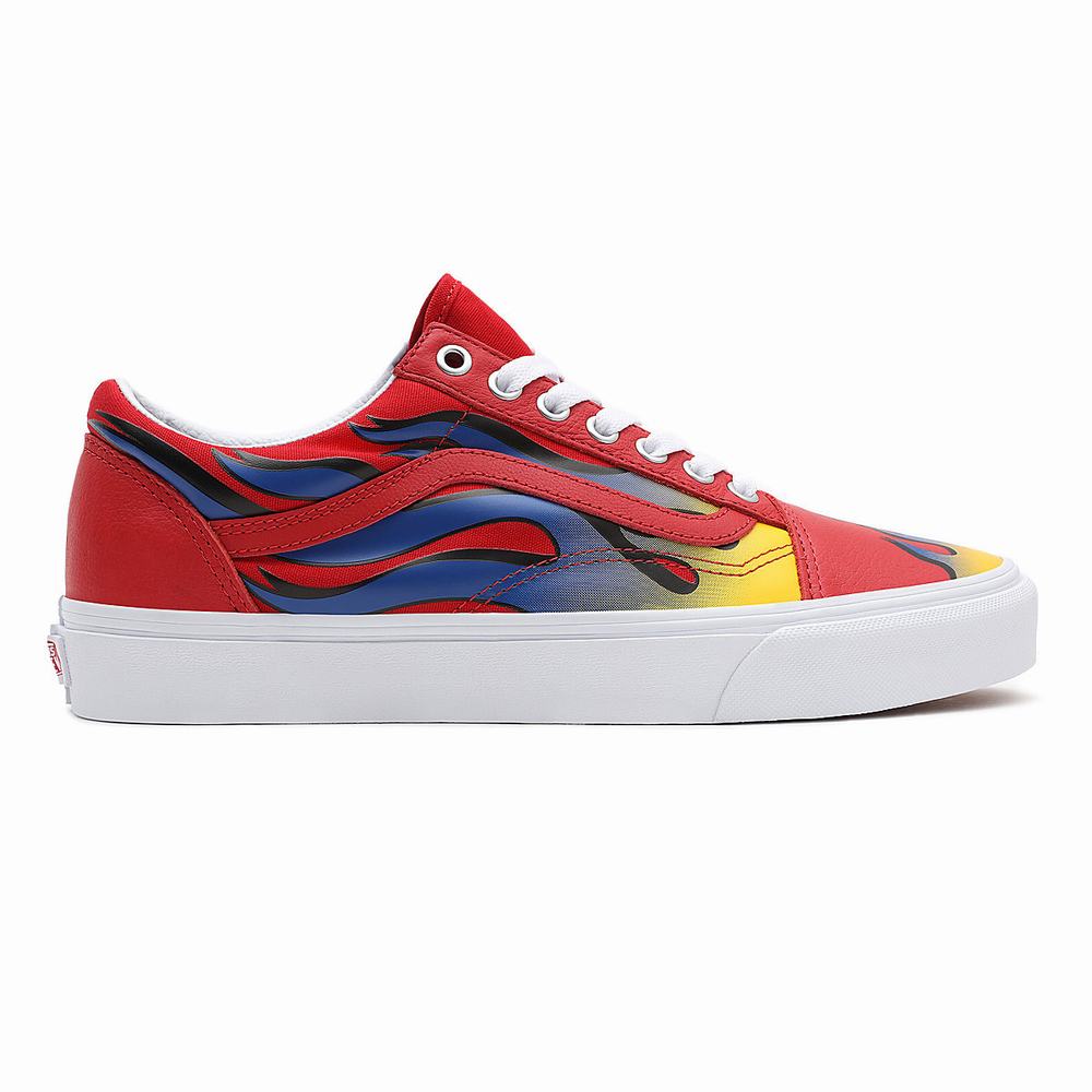 Tenis Vans Racer Old Skool Hombre Rojas | XZK179240