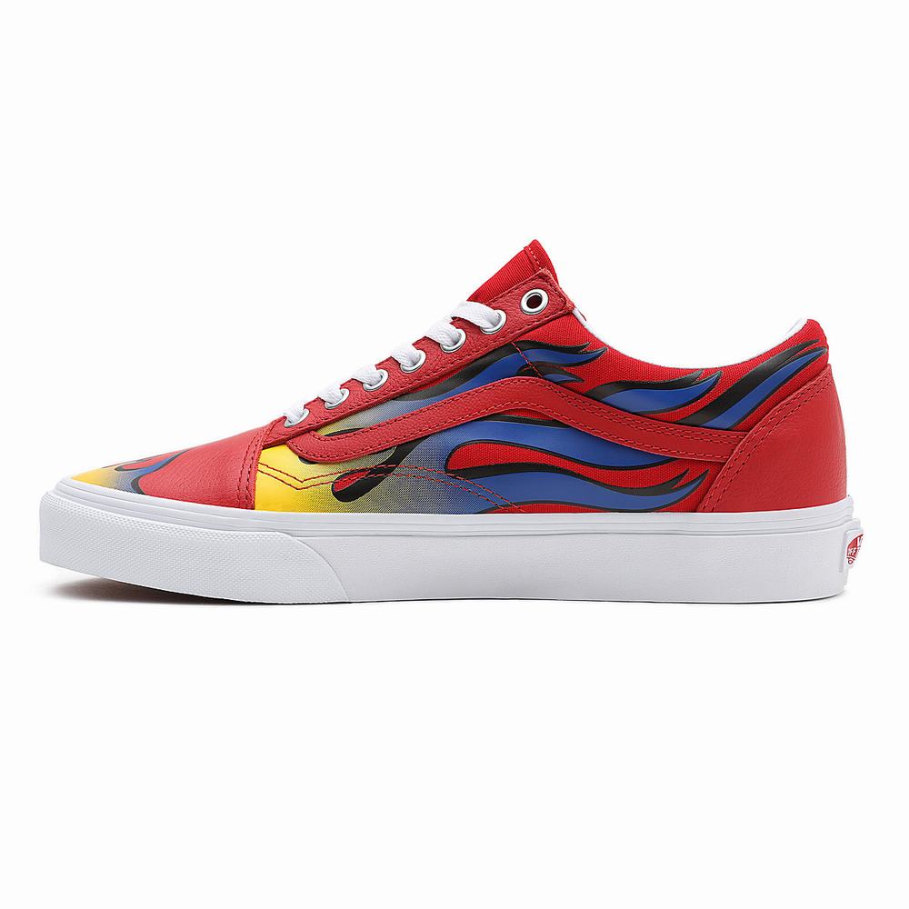 Tenis Vans Racer Old Skool Hombre Rojas | XZK179240