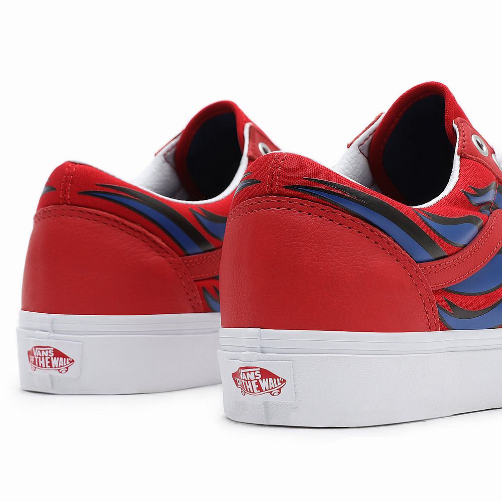 Tenis Vans Racer Old Skool Hombre Rojas | XZK179240