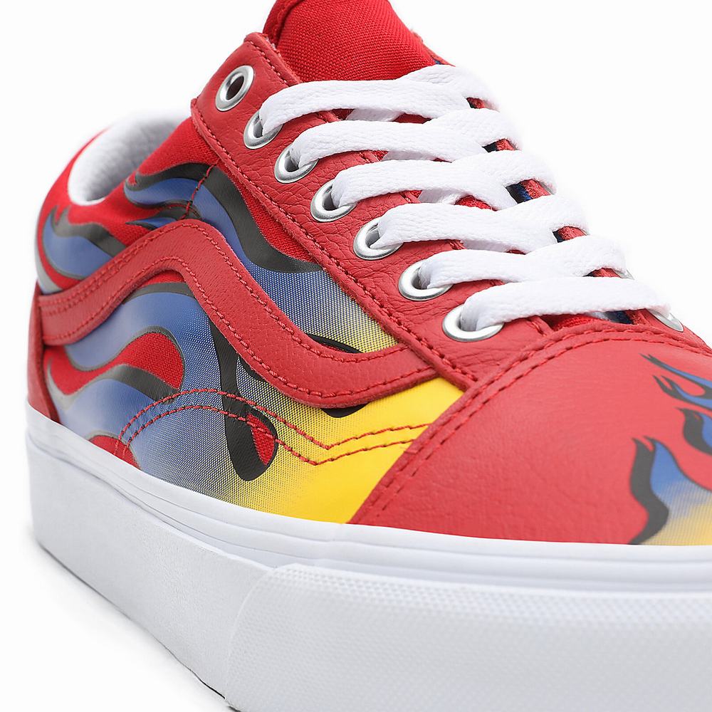 Tenis Vans Racer Old Skool Hombre Rojas | XZK179240