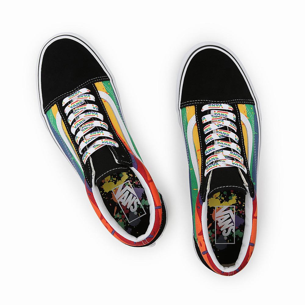 Tenis Vans Rainbow Drip Old Skool Hombre Negras/Multicolor | XFO246807