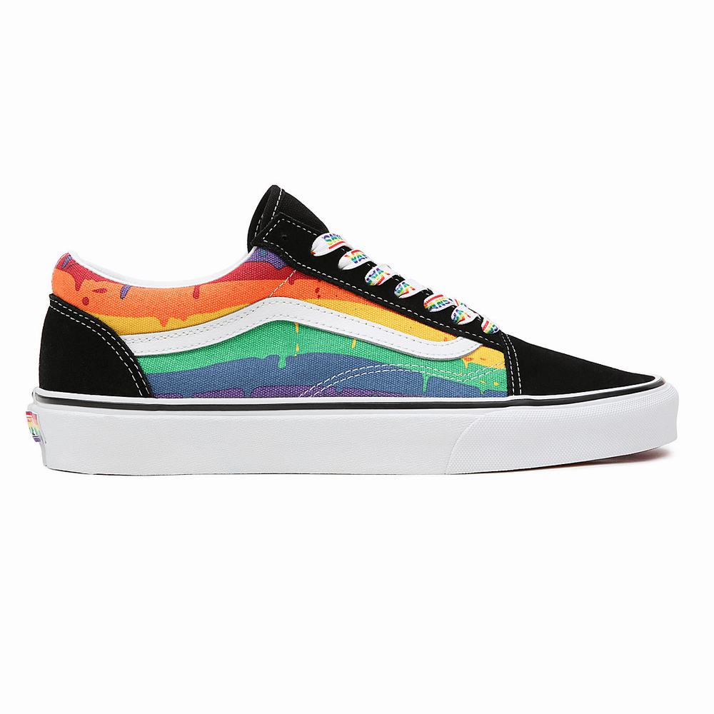 Tenis Vans Rainbow Drip Old Skool Hombre Negras/Multicolor | XFO246807