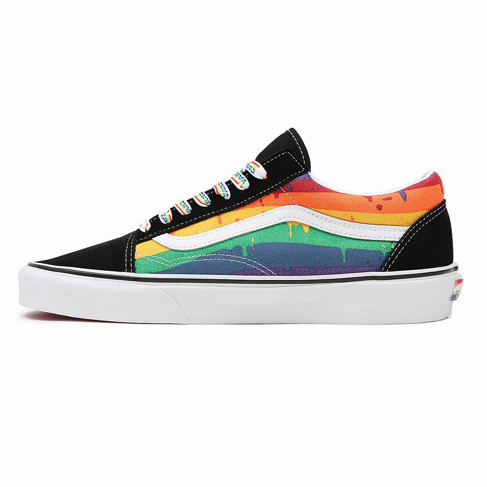 Tenis Vans Rainbow Drip Old Skool Hombre Negras/Multicolor | XFO246807