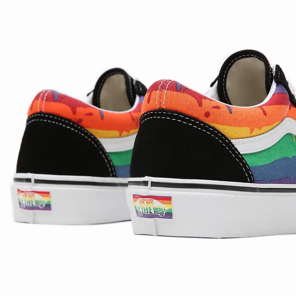 Tenis Vans Rainbow Drip Old Skool Hombre Negras/Multicolor | XFO246807