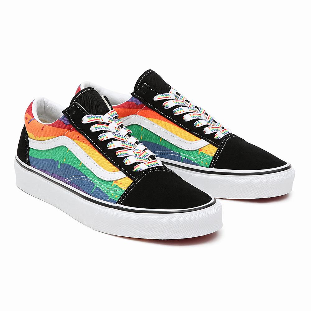 Tenis Vans Rainbow Drip Old Skool Hombre Negras/Multicolor | XFO246807