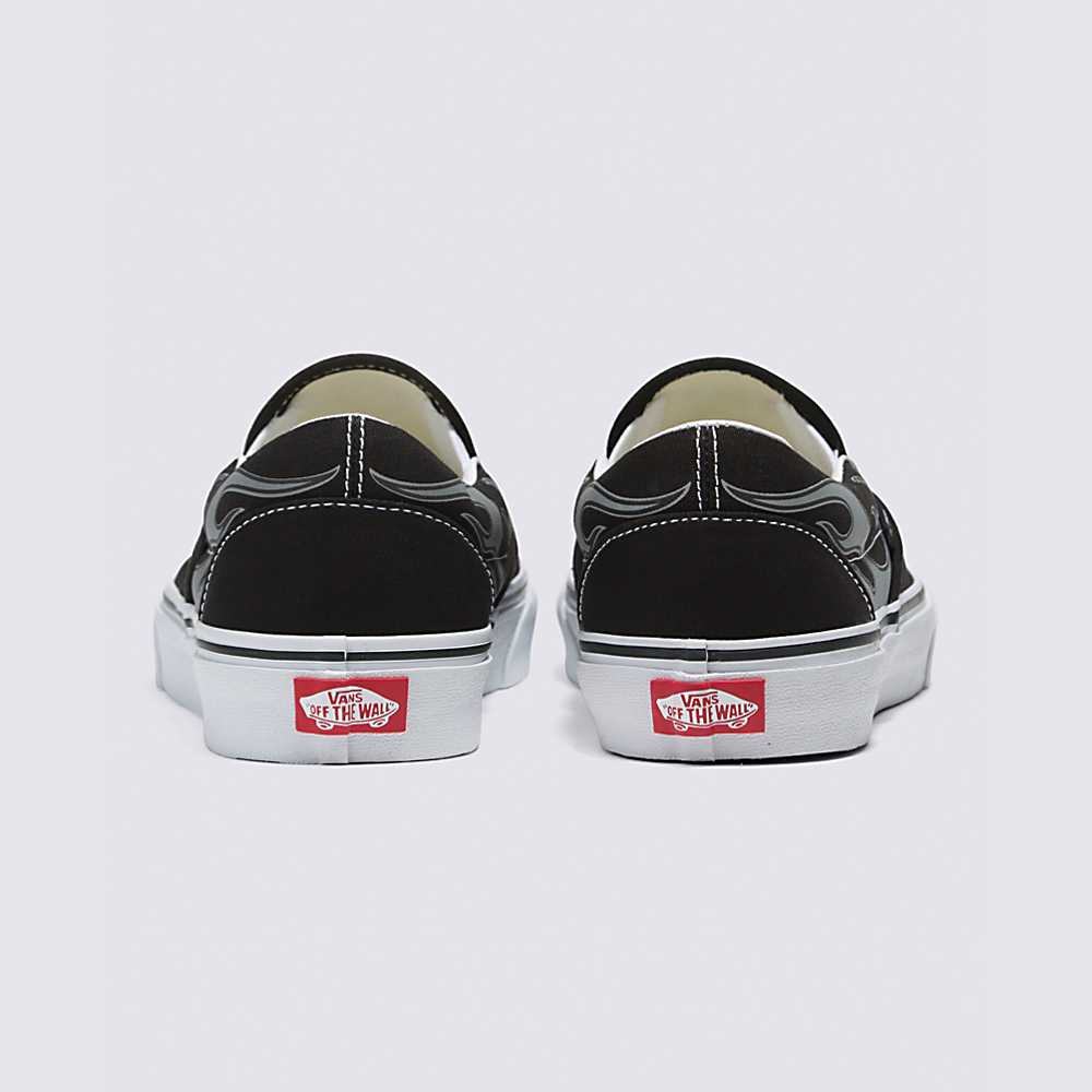 Tenis Vans Reflective Flame Classic Slip-On Mujer Negras | OUI852609