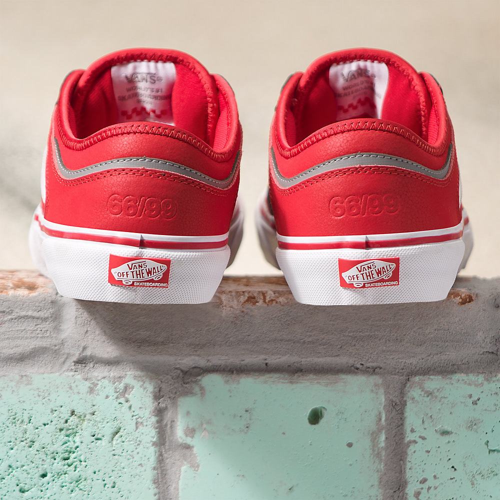 Tenis Vans Rowley Mujer Rojas/Blancas | OFE351746