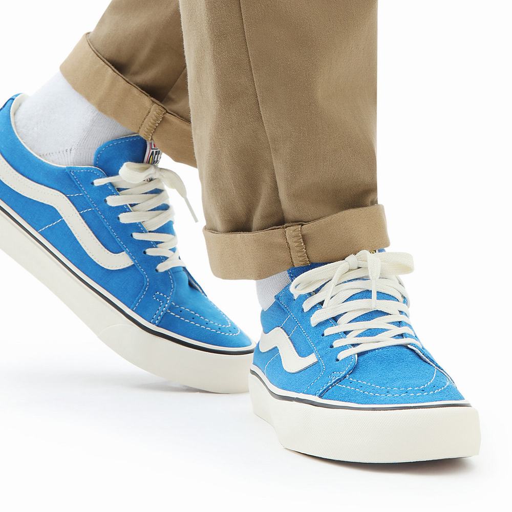 Tenis Vans Salt Wash Sk8-Low Reissue SF Hombre Azules | EXO304891