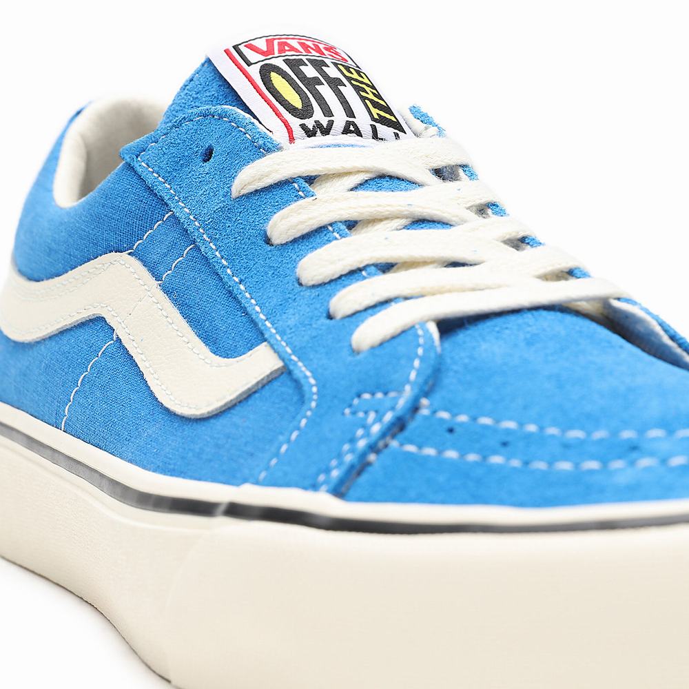 Tenis Vans Salt Wash Sk8-Low Reissue SF Mujer Azules | GBJ837912