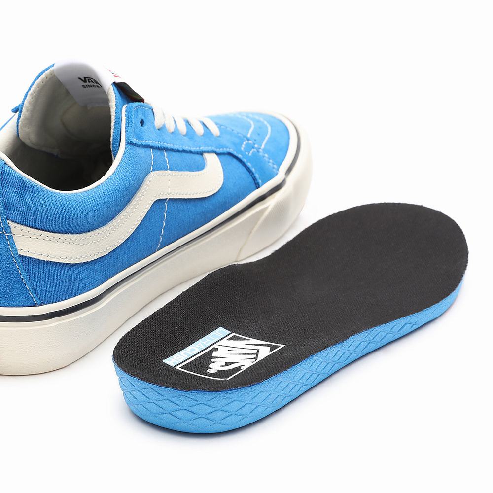 Tenis Vans Salt Wash Sk8-Low Reissue SF Mujer Azules | GBJ837912