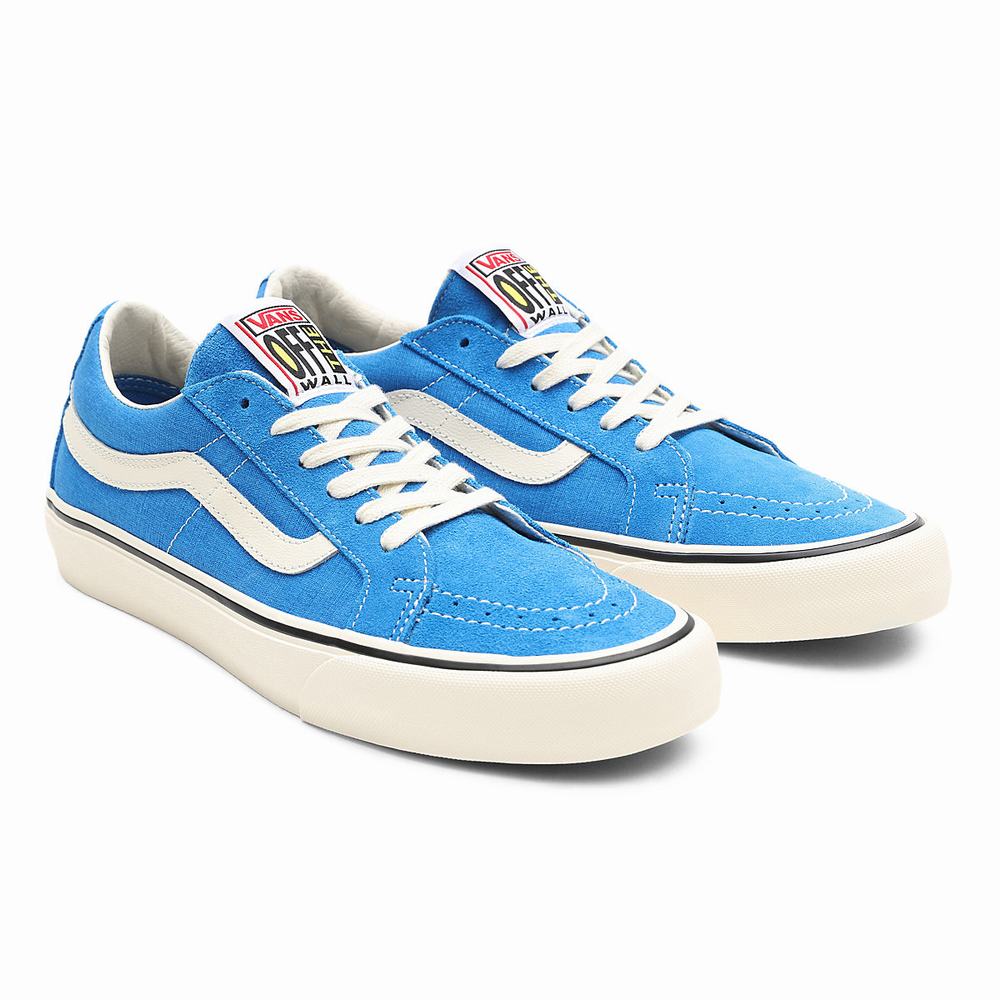 Tenis Vans Salt Wash Sk8-Low Reissue SF Mujer Azules | GBJ837912