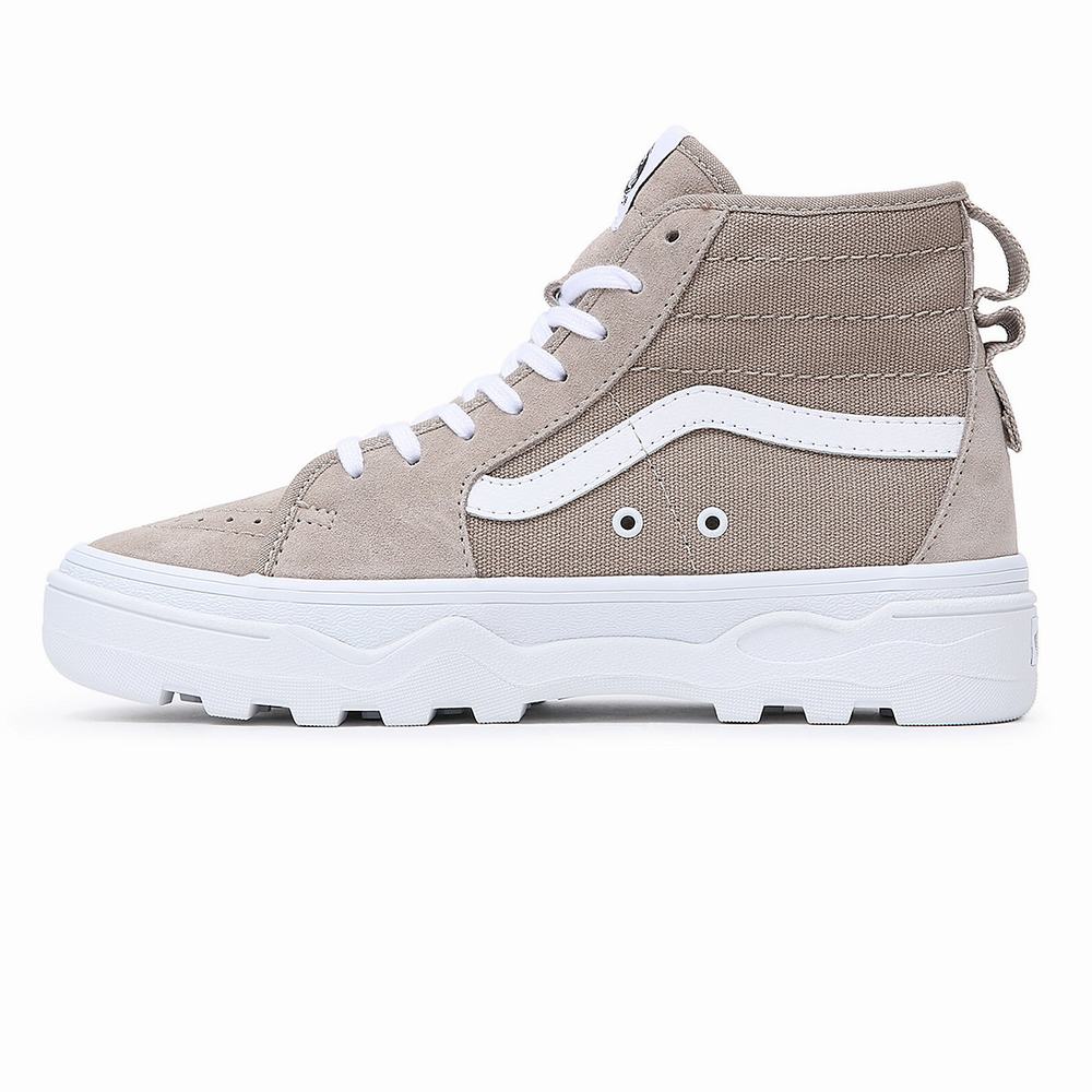 Tenis Vans Sentry Sk8-Hi WC Mujer Beige | IXS456832