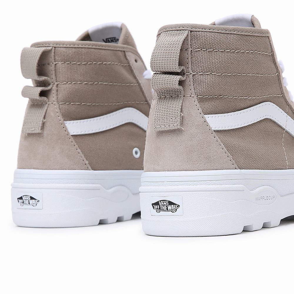 Tenis Vans Sentry Sk8-Hi WC Mujer Beige | IXS456832