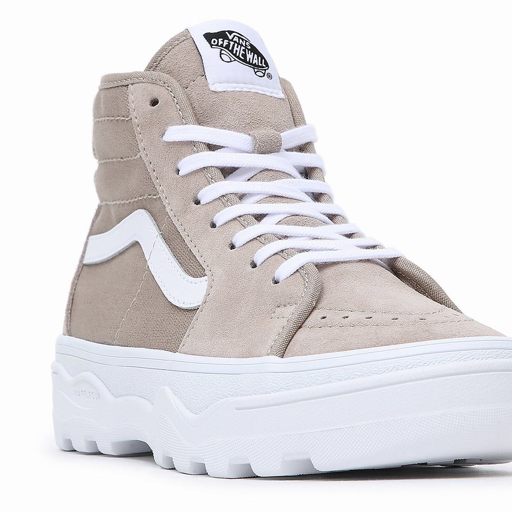 Tenis Vans Sentry Sk8-Hi WC Mujer Beige | IXS456832