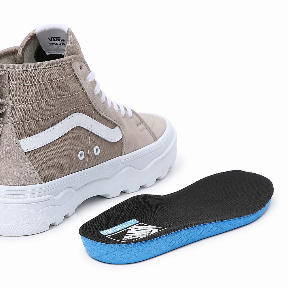 Tenis Vans Sentry Sk8-Hi WC Mujer Beige | IXS456832