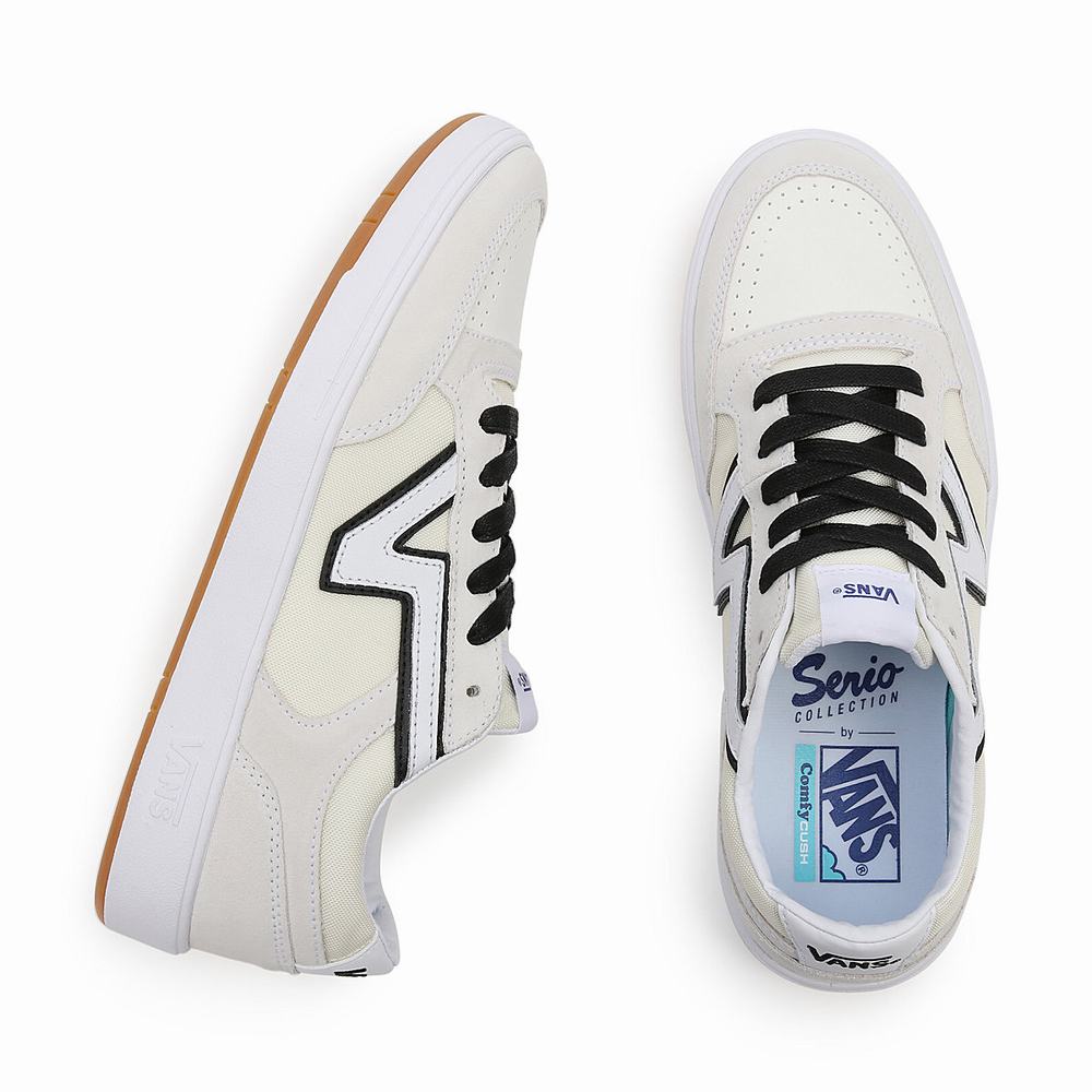 Tenis Vans Serio Colección Lowland ComfyCush Hombre Blancas | AKI647821