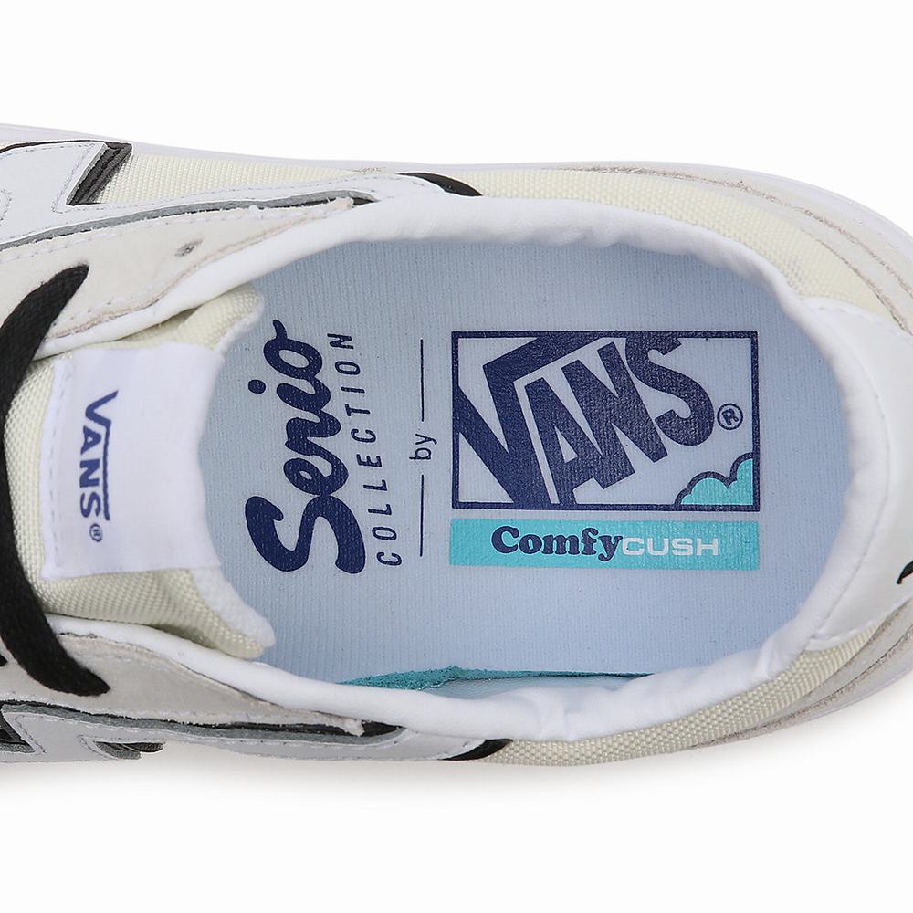 Tenis Vans Serio Colección Lowland ComfyCush Hombre Blancas | AKI647821