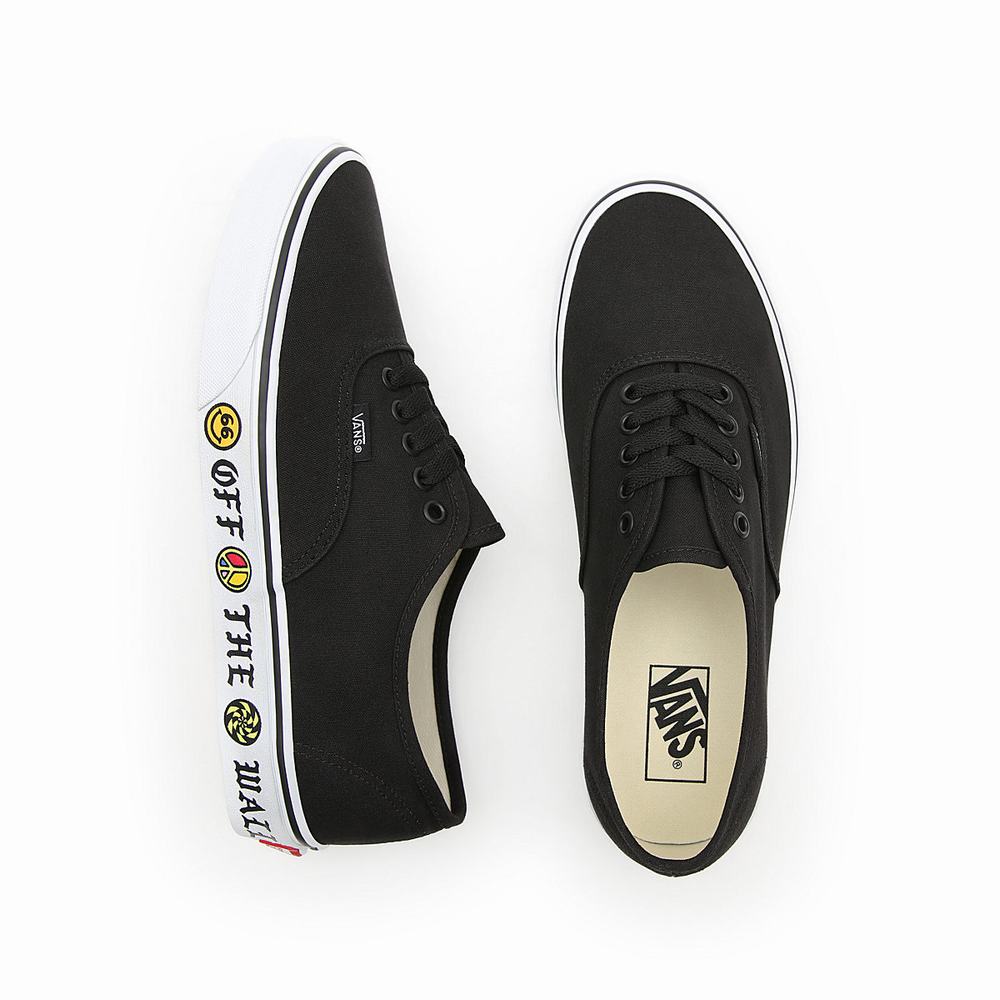 Tenis Vans Sidewall Authentic Hombre Negras | WYS049627