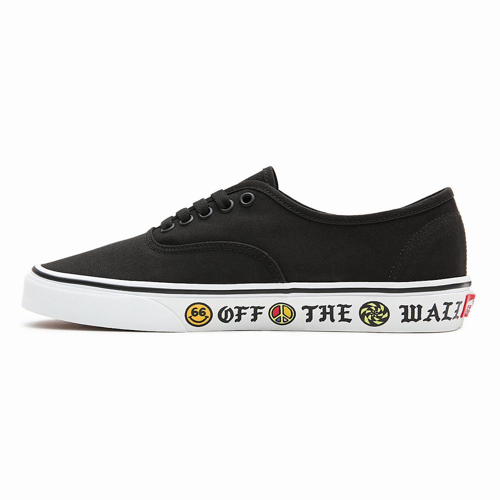 Tenis Vans Sidewall Authentic Hombre Negras | WYS049627