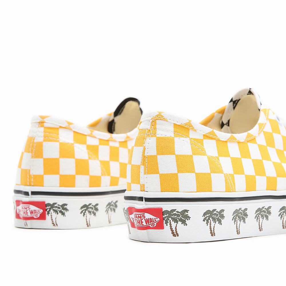 Tenis Vans Sidewall Authentic Mujer Azules/Amarillo | KTR780514