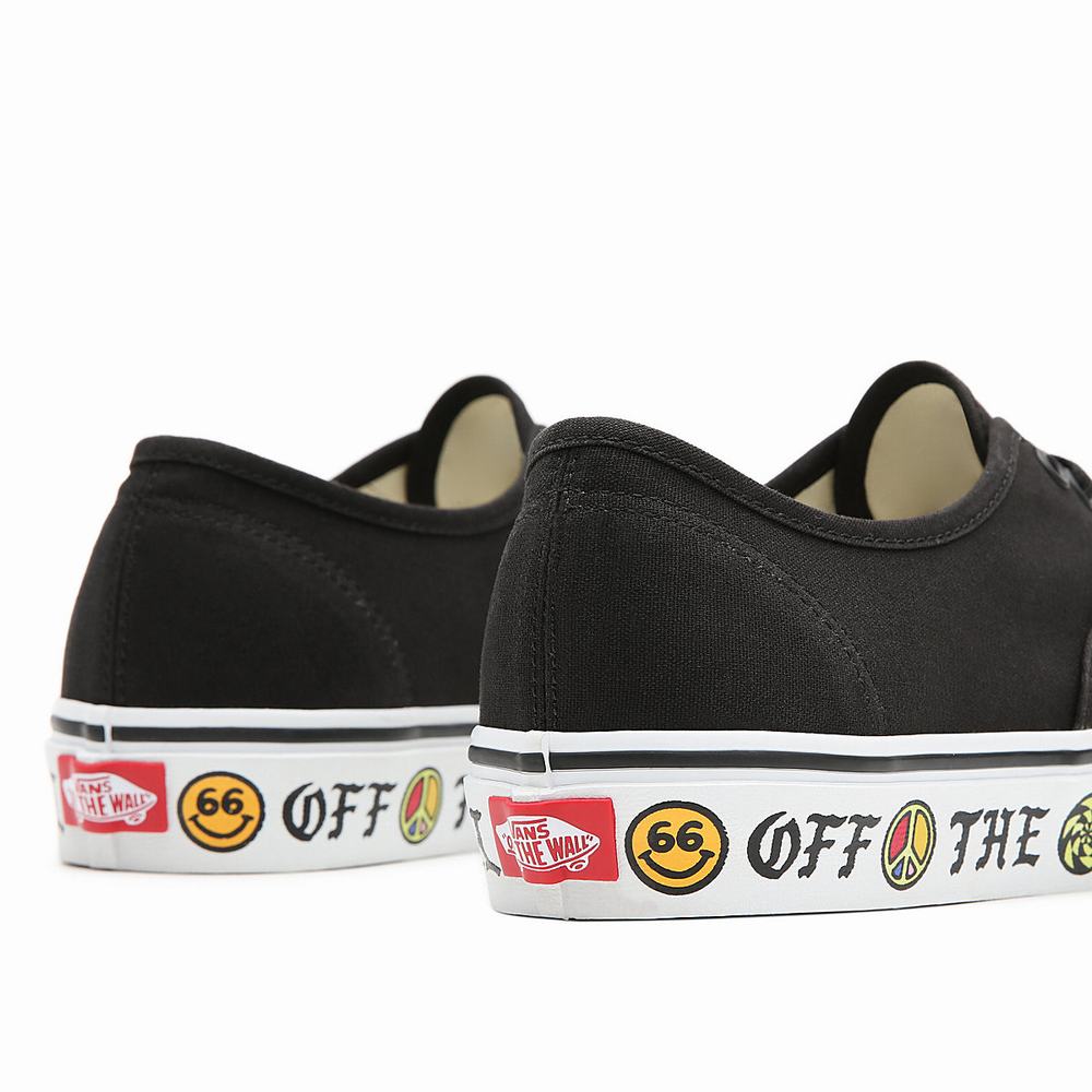 Tenis Vans Sidewall Authentic Mujer Negras | YMF354628