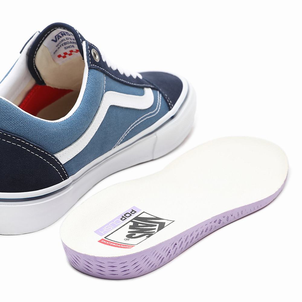 Tenis Vans Skate Old Skool Hombre Azules/Azul Marino | LPZ108267