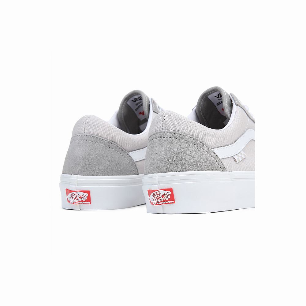 Tenis Vans Skate Old Skool Hombre Blancas | ZWI072569