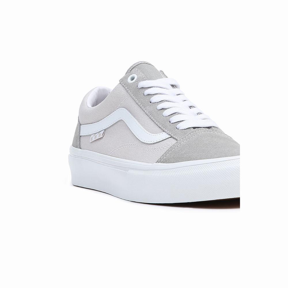 Tenis Vans Skate Old Skool Hombre Blancas | ZWI072569