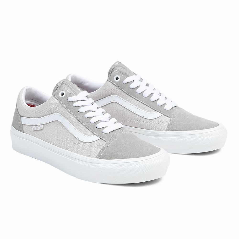 Tenis Vans Skate Old Skool Hombre Blancas | ZWI072569