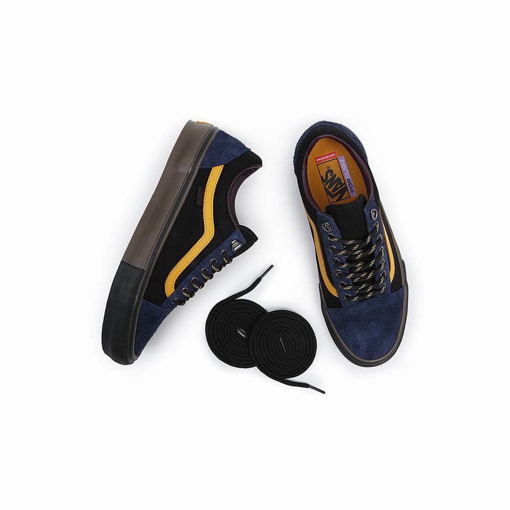 Tenis Vans Skate Old Skool Hombre Negras/Moradas | FSP986420