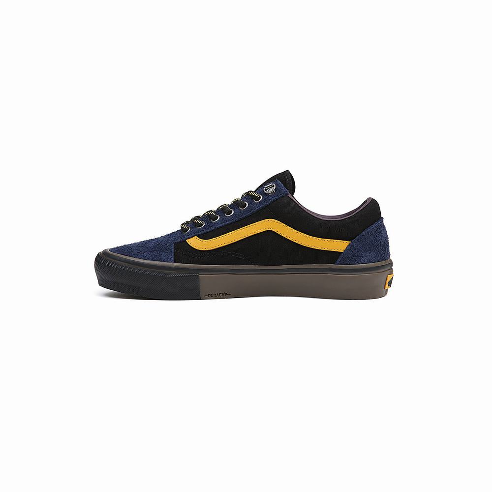 Tenis Vans Skate Old Skool Hombre Negras/Moradas | FSP986420