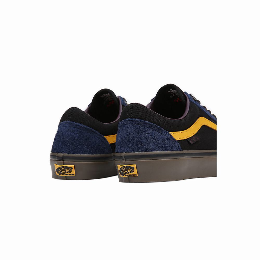 Tenis Vans Skate Old Skool Hombre Negras/Moradas | FSP986420