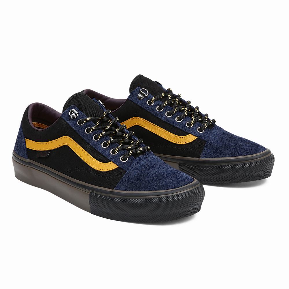 Tenis Vans Skate Old Skool Hombre Negras/Moradas | FSP986420