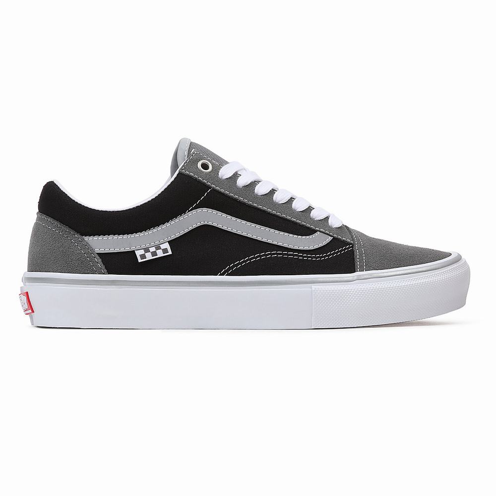 Tenis Vans Skate Old Skool Hombre Negras/Gris | XRI697842