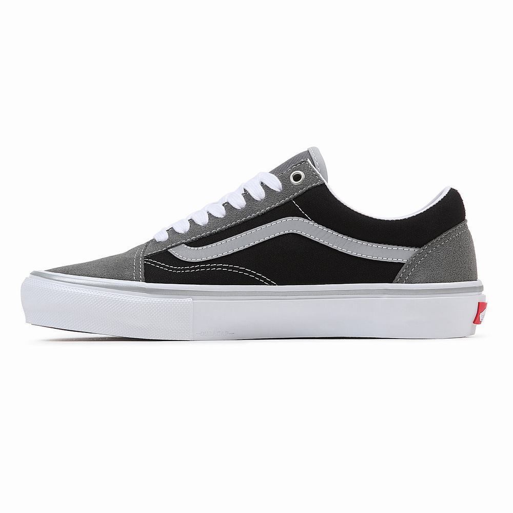 Tenis Vans Skate Old Skool Hombre Negras/Gris | XRI697842