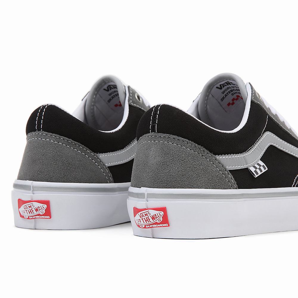 Tenis Vans Skate Old Skool Hombre Negras/Gris | XRI697842