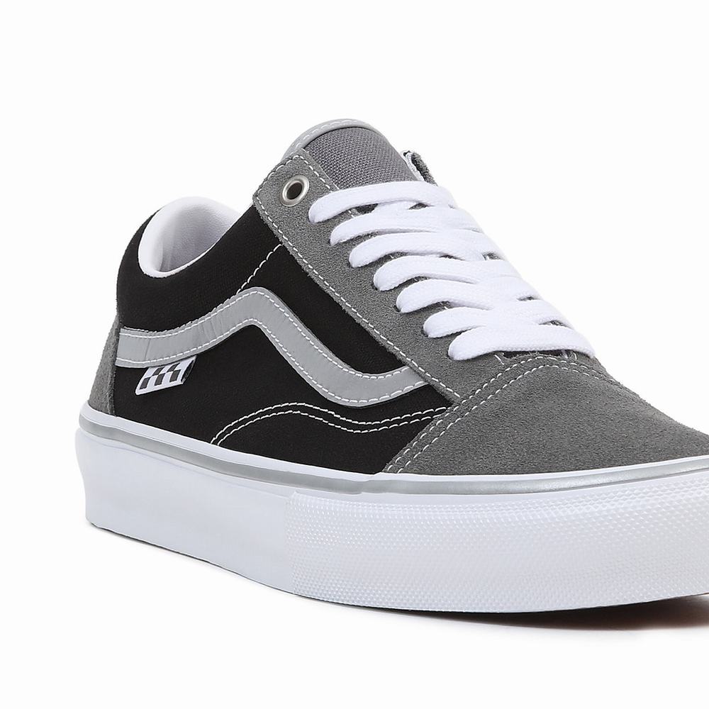 Tenis Vans Skate Old Skool Hombre Negras/Gris | XRI697842