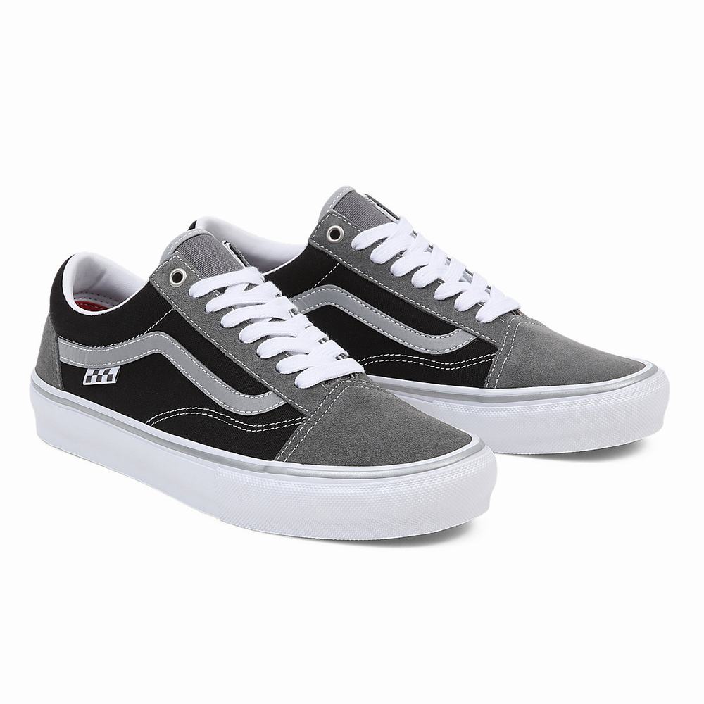 Tenis Vans Skate Old Skool Hombre Negras/Gris | XRI697842