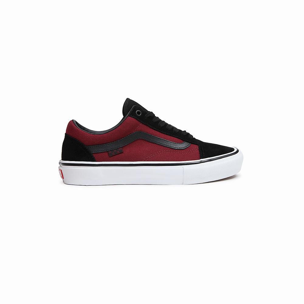 Tenis Vans Skate Old Skool Hombre Negras/Rojas | YXE691324