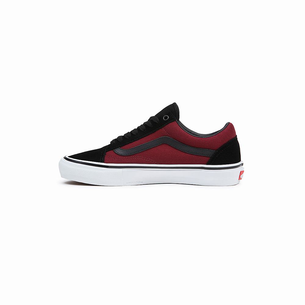 Tenis Vans Skate Old Skool Hombre Negras/Rojas | YXE691324