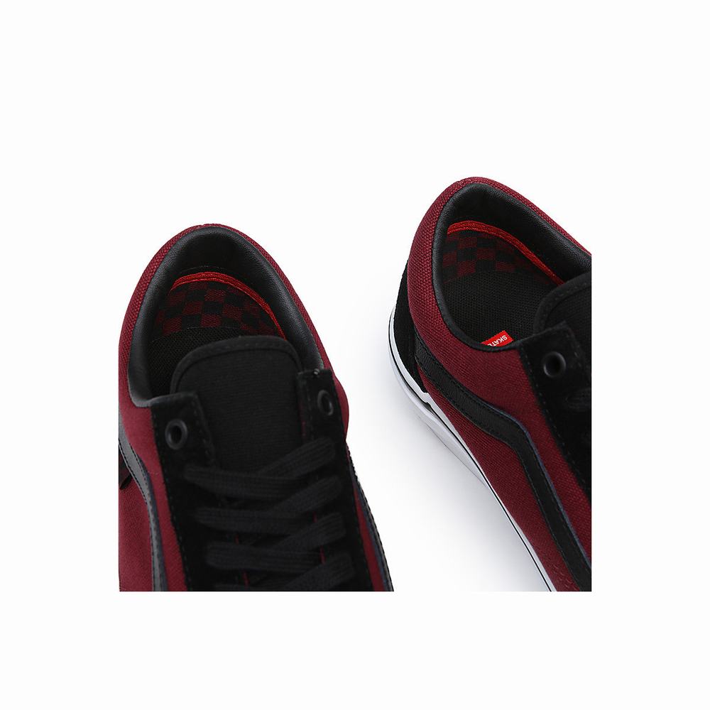 Tenis Vans Skate Old Skool Hombre Negras/Rojas | YXE691324